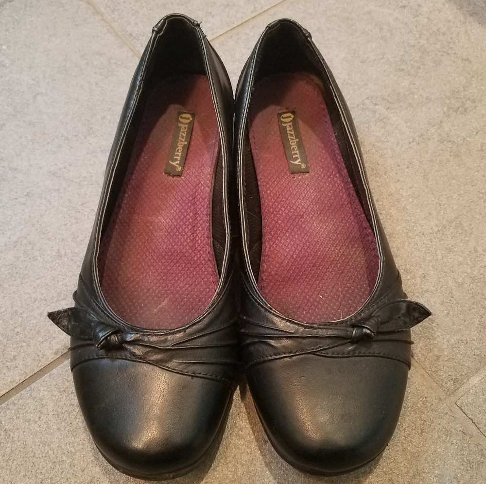 Black womens flats